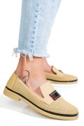 PANTOFI BEJ PIELE NATURALA 1PC121