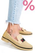 PANTOFI BEJ PIELE NATURALA 1PC121