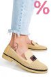 Pantofi bej piele naturala 1pc121