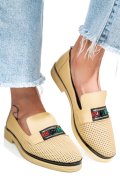 PANTOFI BEJ PIELE NATURALA 1PC121