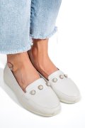 PANTOFI ALBI PIELE NATURALA 8PC6202