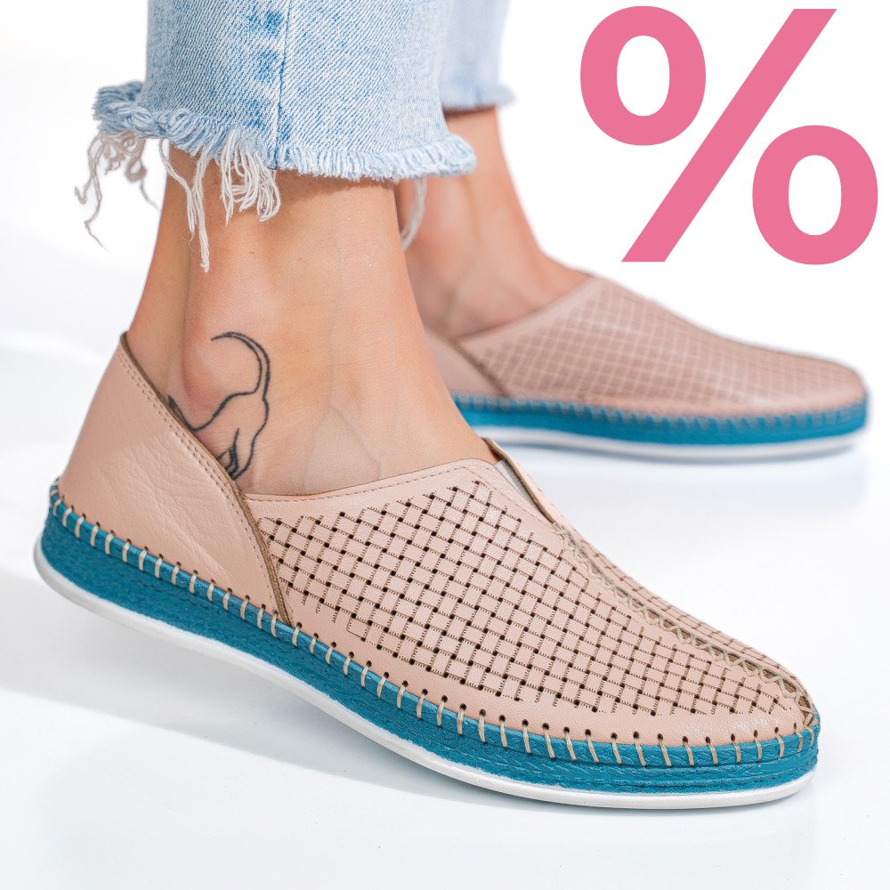 PANTOFI SPORT ROZ PIELE NATURALA 1PC323