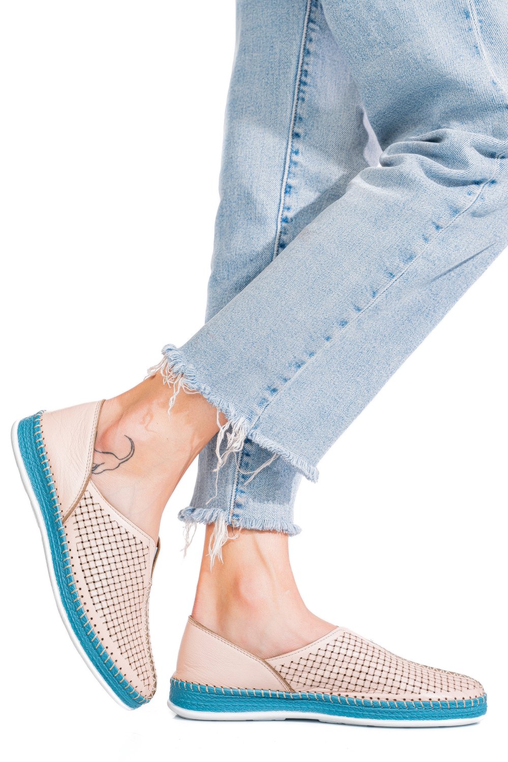 PANTOFI SPORT ROZ PIELE NATURALA 1PC323