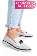 PANTOFI ALBI PIELE NATURALA 1PC121