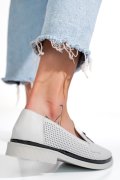 PANTOFI ALBI PIELE NATURALA 1PC121