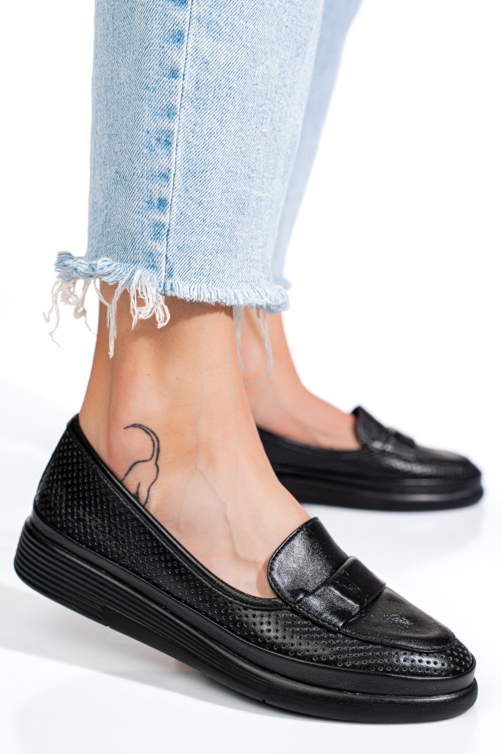 MOCASINI NEGRI PIELE NATURALA APCK1100