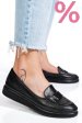 Mocasini negri piele naturala apck1100