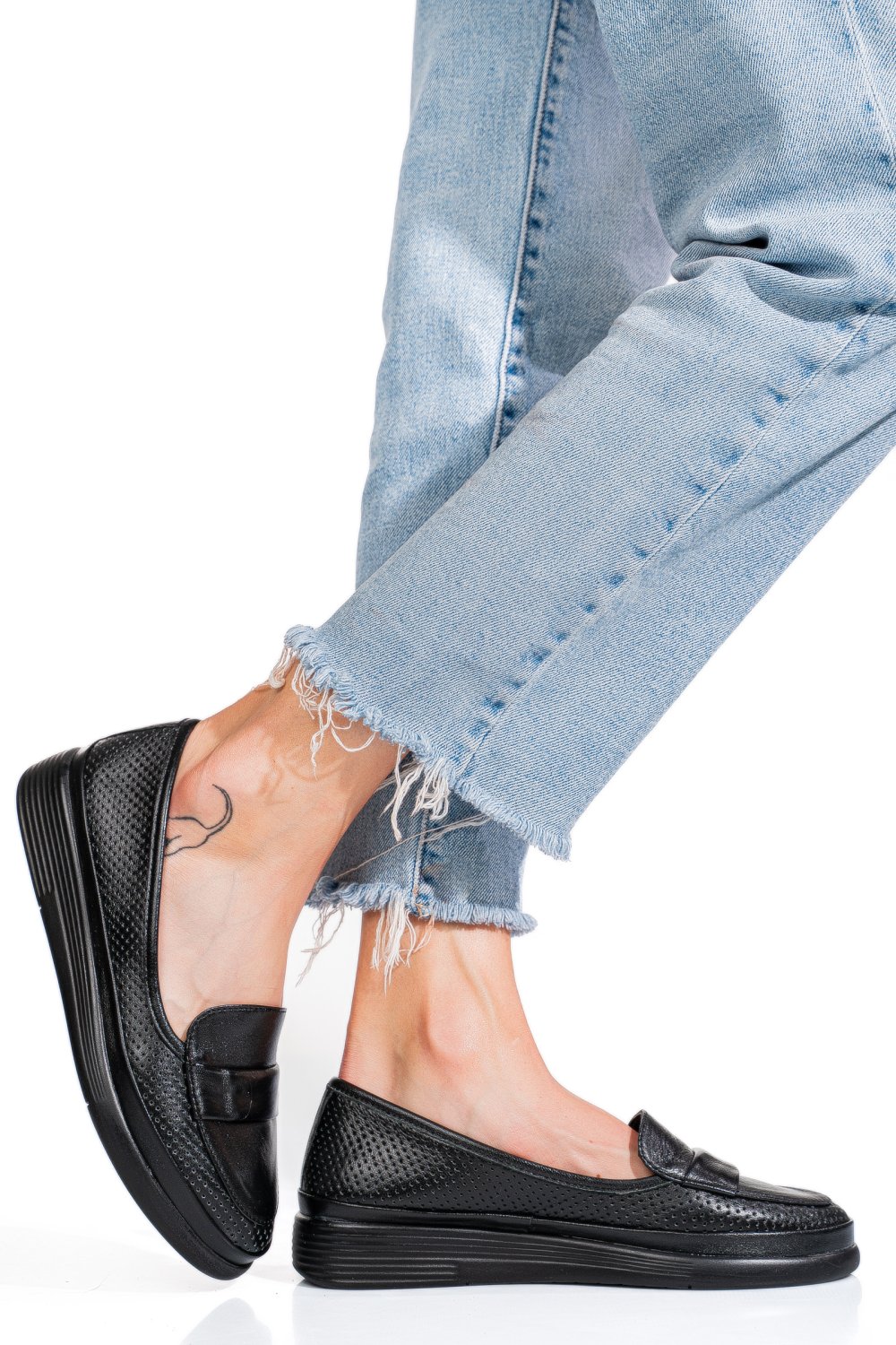 MOCASINI NEGRI PIELE NATURALA APCK1100