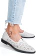Pantofi albi piele naturala 1pc1002