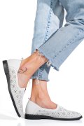 PANTOFI ALBI PIELE NATURALA 1PC1002