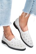 PANTOFI ALBI PIELE NATURALA 1PC1002