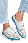 ESPADRILE ALBASTRE PIELE NATURALA 1PC7205