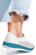ESPADRILE ALBASTRE PIELE NATURALA 1PC7205