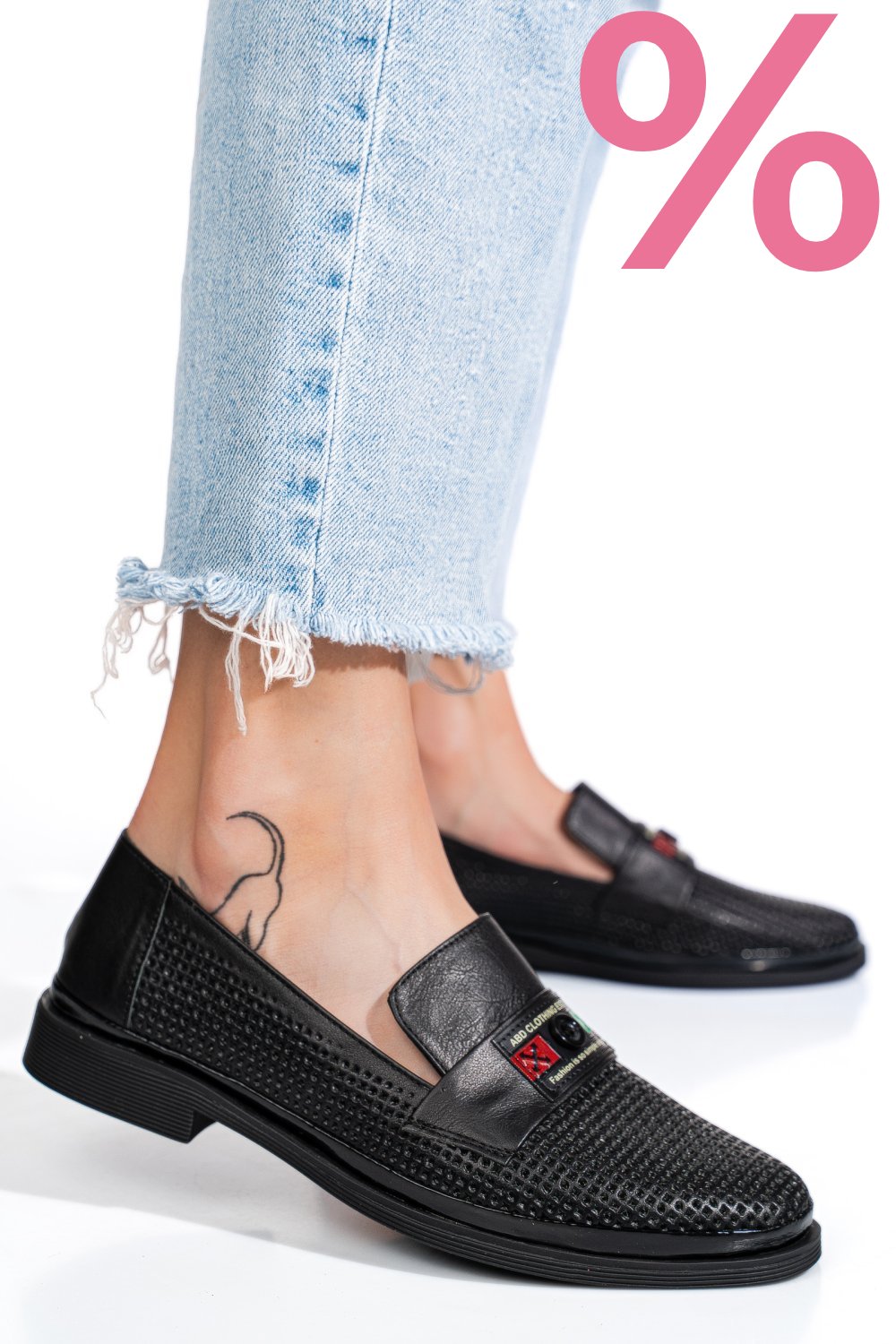 PANTOFI NEGRI PIELE NATURALA 1PC121