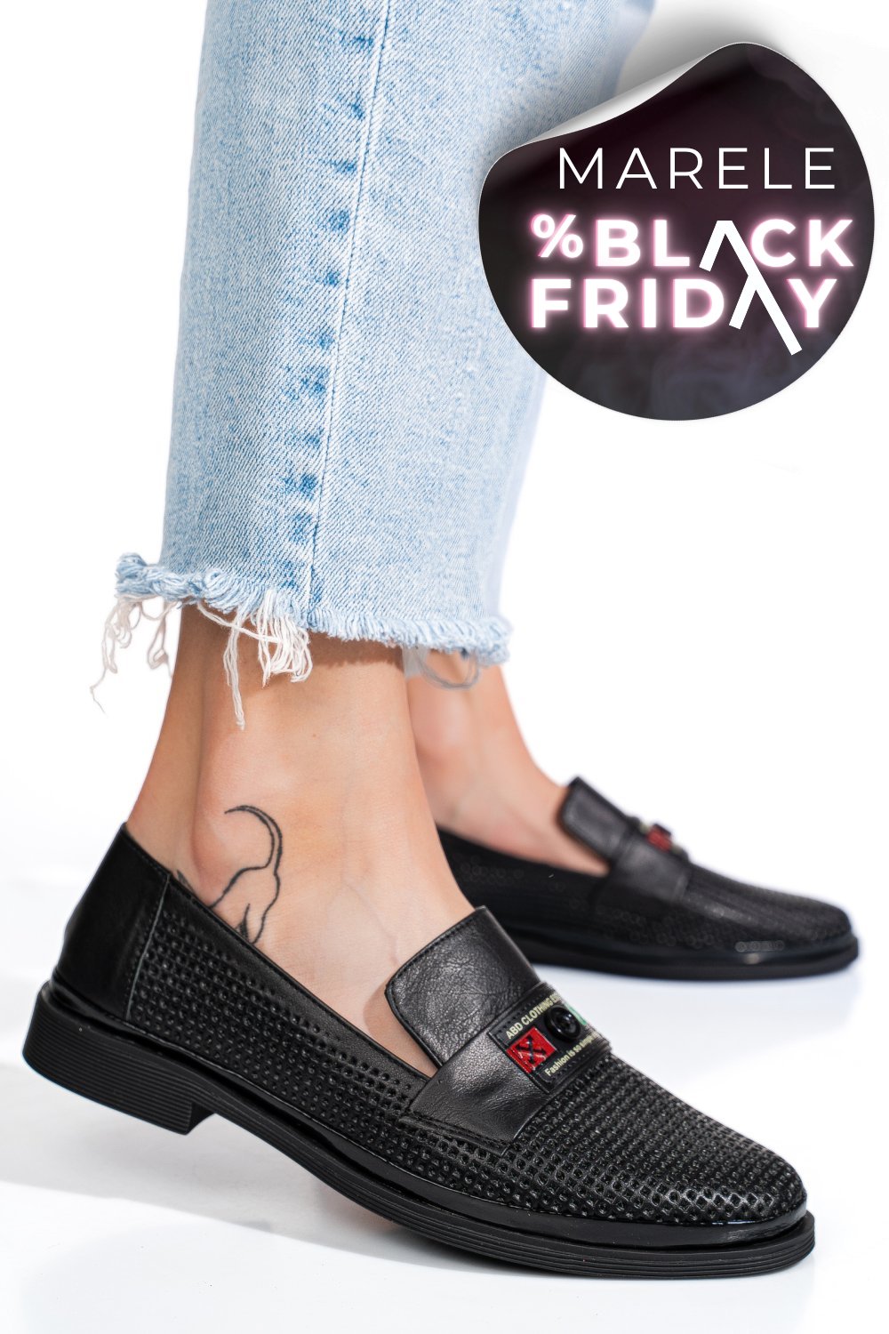 PANTOFI NEGRI PIELE NATURALA 1PC121