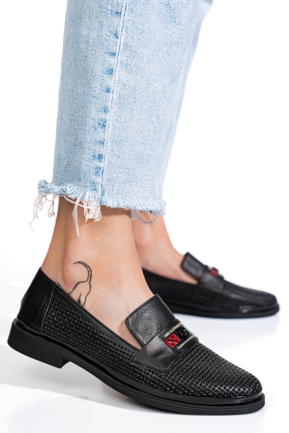 PANTOFI NEGRI PIELE NATURALA 1PC121