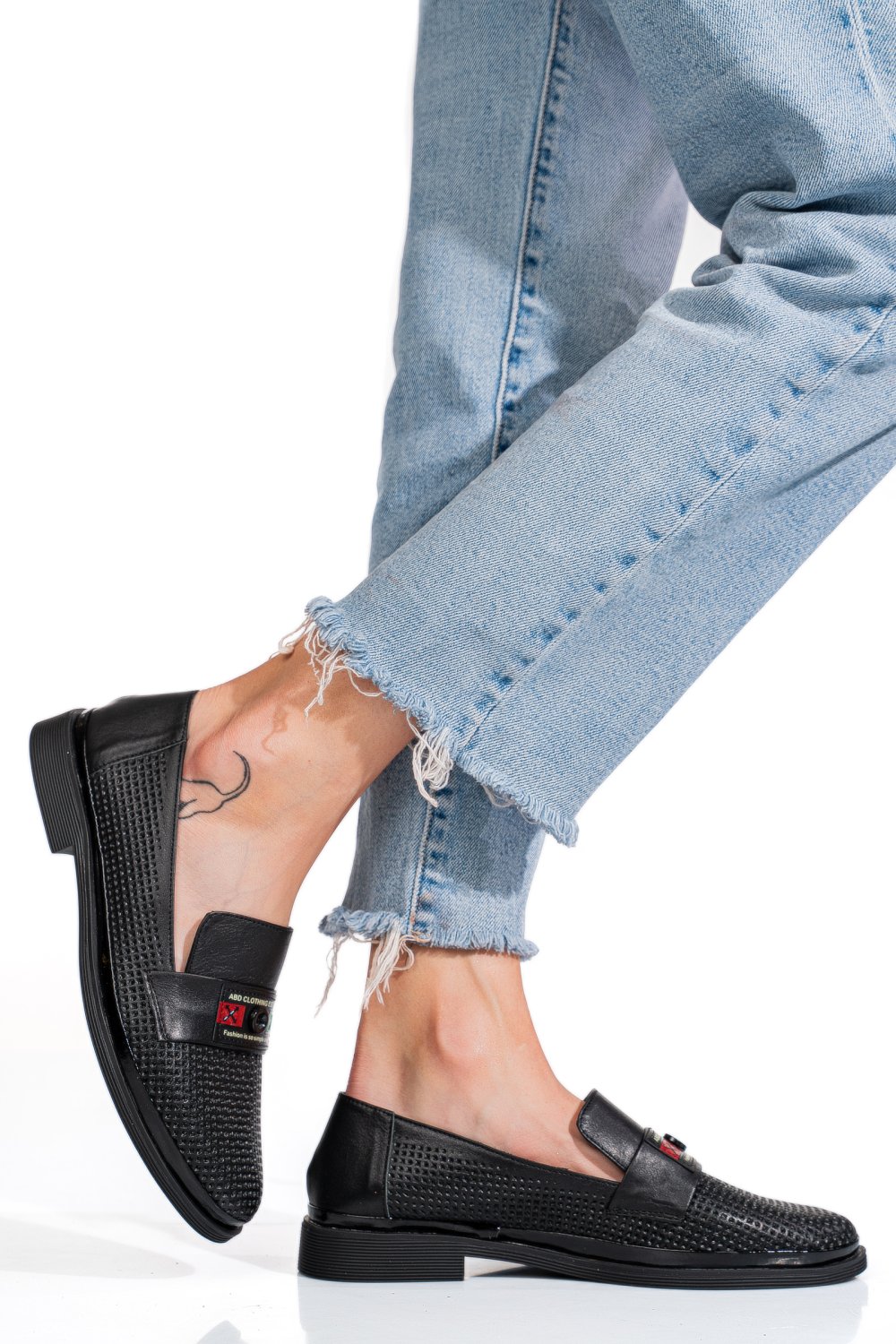 PANTOFI NEGRI PIELE NATURALA 1PC121