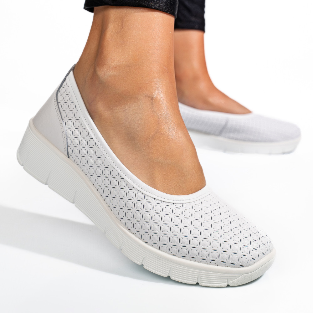 ESPADRILE WHITE PIELE NATURALA FSP003-641