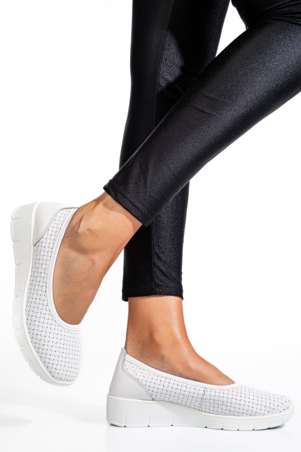 ESPADRILE WHITE PIELE NATURALA FSP003-641