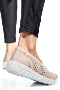 MOCASINI BEJ PIELE NATURALA DSPX22025
