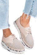 PANTOFI ROZ PIELE NATURALA JSPY3930