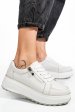 Pantofi sport albi piele naturala tsp3092