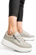 Pantofi sport gri piele naturala tsp3092