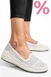 Espadrile albe piele naturala jspy3952