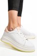 Pantofi sport alb roz piele naturala fsp002282