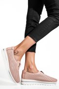 ESPADRILE ROZ PIELE NATURALA XSPH3011