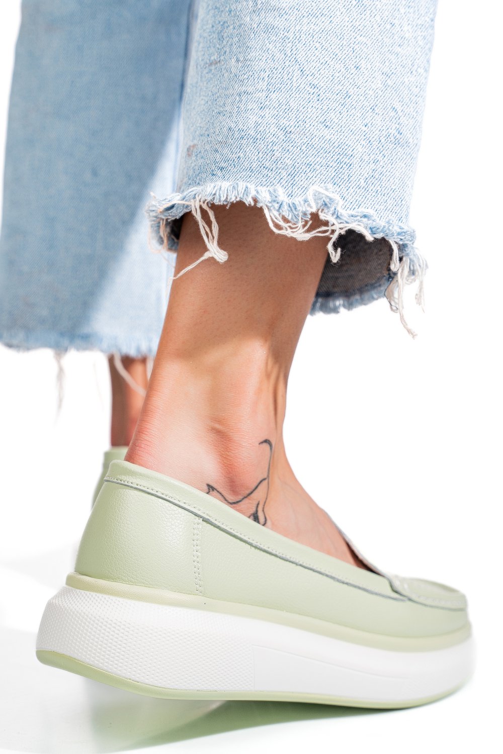 MOCASINI OLIVE PIELE NATURALA TSP5935