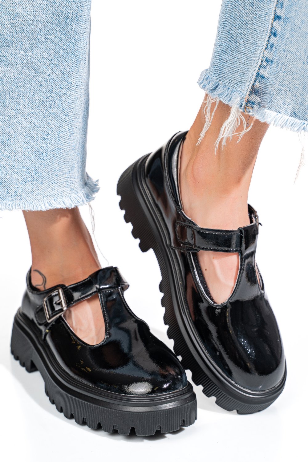 MOCASINI NEGRI PIELE NATURALA LACUITA FSP002287