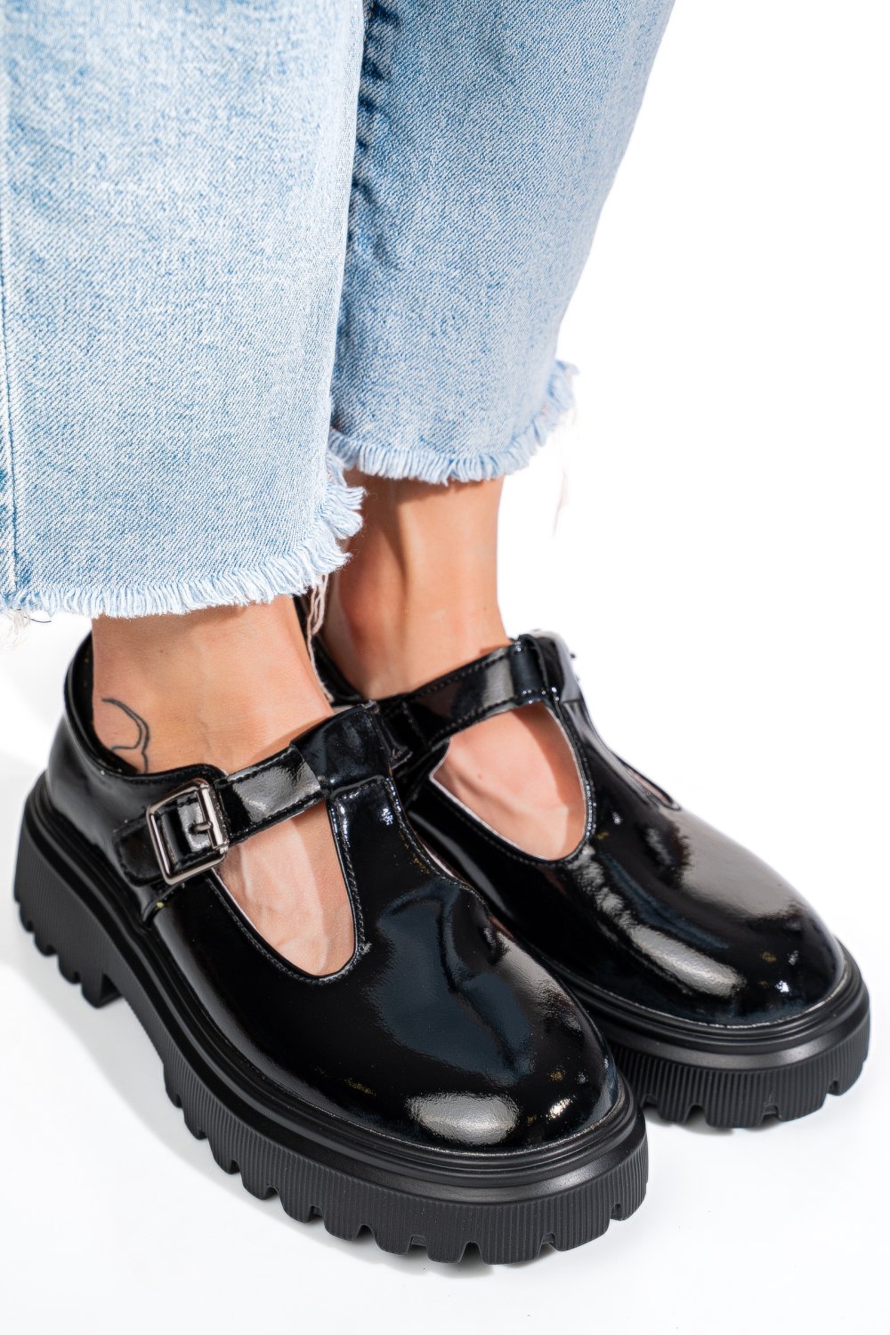 MOCASINI NEGRI PIELE NATURALA LACUITA FSP002287