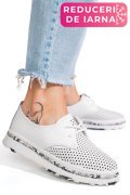 PANTOFI ALBI PIELE NATURALA JSPY3930