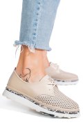 PANTOFI BEJ PIELE NATURALA JSPY3930