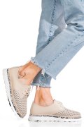PANTOFI BEJ PIELE NATURALA JSPY3930