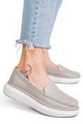 MOCASINI GRI PIELE NATURALA TSP5935