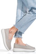 MOCASINI GRI PIELE NATURALA TSP5935
