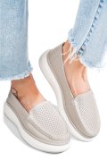 MOCASINI GRI PIELE NATURALA TSP5935