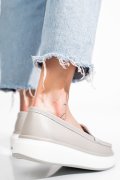 MOCASINI GRI PIELE NATURALA TSP5935