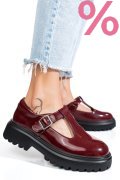 PANTOFI BORDO PIELE NATURALA LACUITA FSP002297