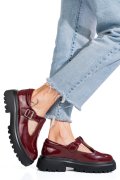 PANTOFI BORDO PIELE NATURALA LACUITA FSP002297