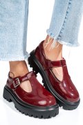 PANTOFI BORDO PIELE NATURALA LACUITA FSP002297
