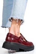 PANTOFI BORDO PIELE NATURALA LACUITA FSP002297