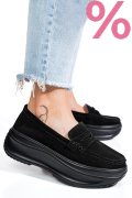 MOCASINI NEGRI PIELE NATURALA INTOARSA FSP002295