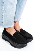 MOCASINI NEGRI PIELE NATURALA INTOARSA FSP002295