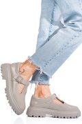 PANTOFI GRI PIELE NATURALA LACUITA FSP002297