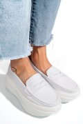 MOCASINI ALBI PIELE NATURALA FSP002295