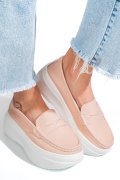 MOCASINI ROZ PIELE NATURALA FSP002295
