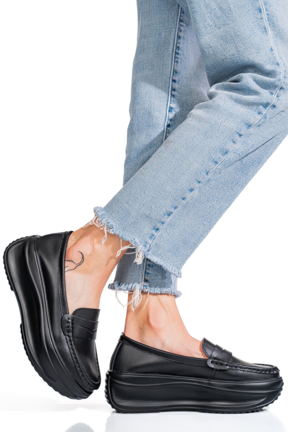 MOCASINI NEGRI PIELE NATURALA FSP002295